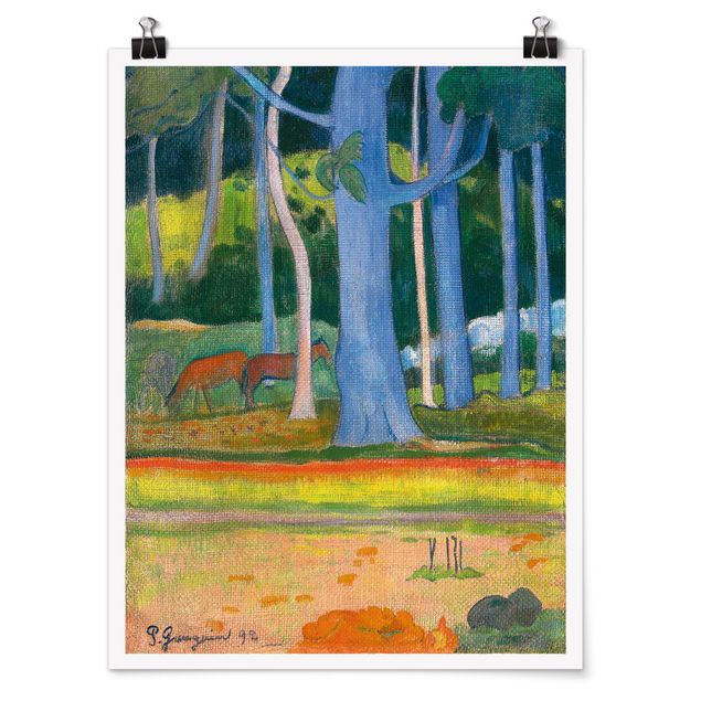 Poster Natur Paul Gauguin - Waldlandschaft