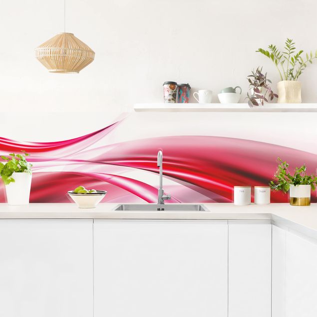 Küchenrückwand abstrakt Pink Dust