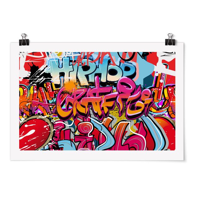 Poster - HipHop Graffiti - Querformat 2:3