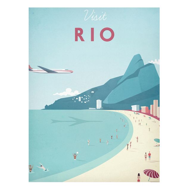Magnettafel Skyline Reiseposter - Rio de Janeiro
