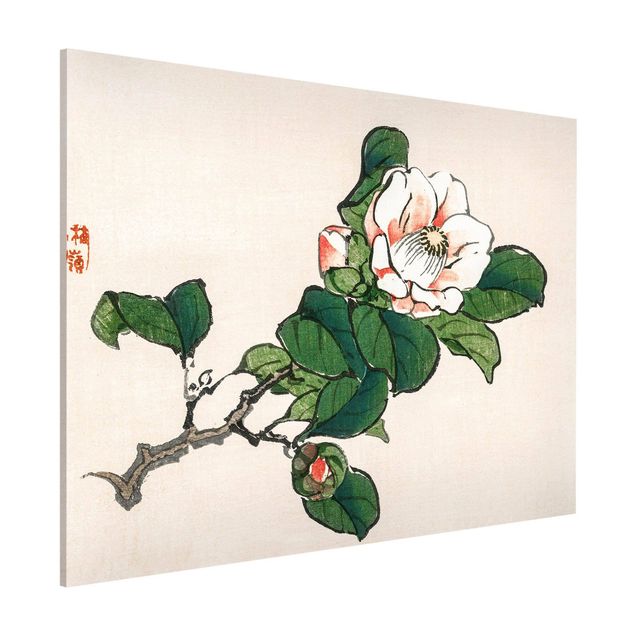 Magnettafel Büro Asiatische Vintage Zeichnung Apfelblüte