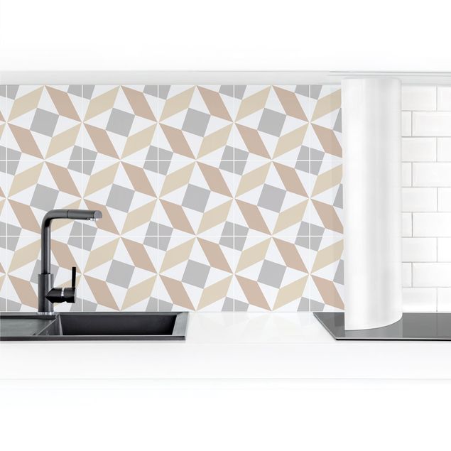 Küchenrückwand Muster Geometrische Fliesen - Fano