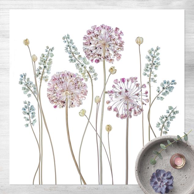 Aussen Teppich Allium Illustration