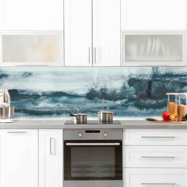Küchenrückwand abstrakt Meeresströmung I