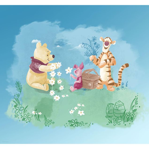 Disney Kindertapete - Winnie Pooh Picnic - Komar Fototapete