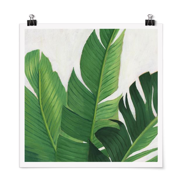 Poster - Lieblingspflanzen - Banane - Quadrat 1:1