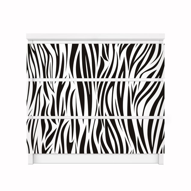 Selbstklebende Folie bunt Zebra Pattern