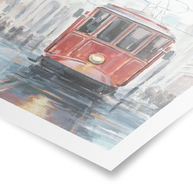 Poster - Straßenbahn-Studie I - Hochformat 3:2