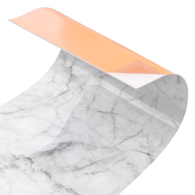 Küchenrückwand Bianco Carrara Folie selbstklebend Länge wählbar Spritzschutz 