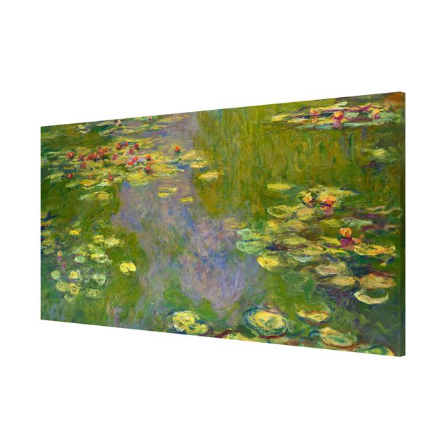 Magnettafel Blumen Claude Monet - Grüne Seerosen