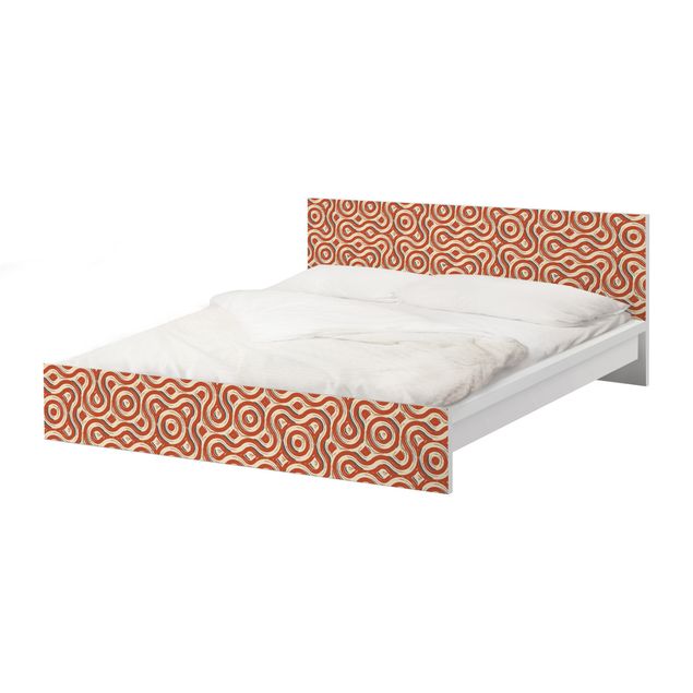 Möbelfolie IKEA Malm Bett Abstrakte Ethno Textur