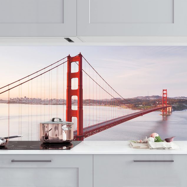 Küchenrückwände Platte Golden Gate Bridge in San Francisco
