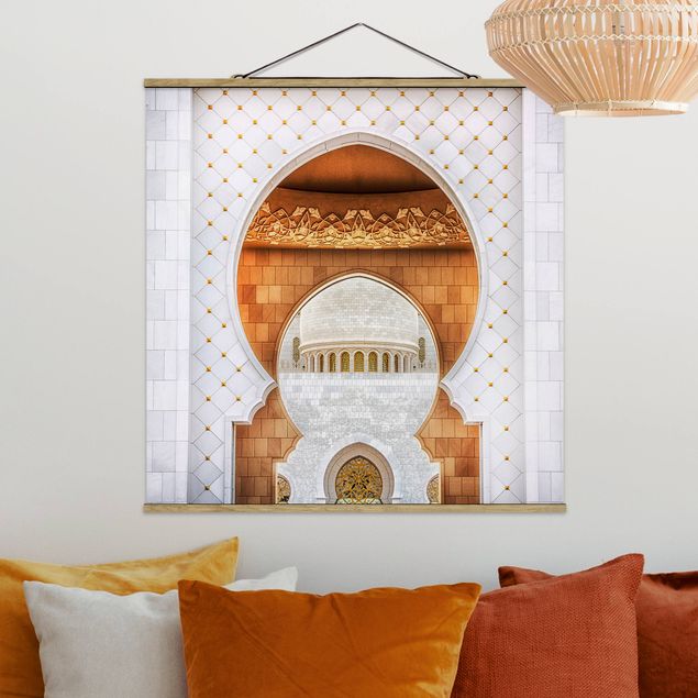 Schöne Wandbilder Tor der Moschee