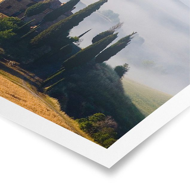 Poster - Landgut in der Toskana - Panorama Querformat