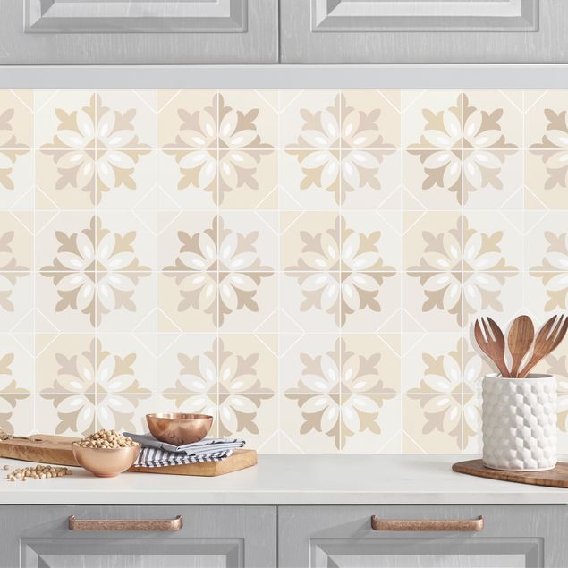 Küchenrückwände Platte Geometrische Fliesen - Matera