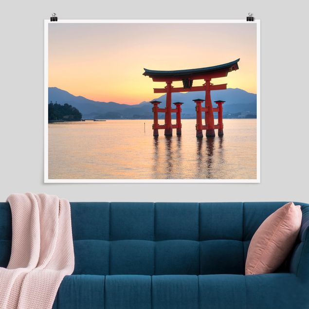 Natur Poster Torii am Itsukushima