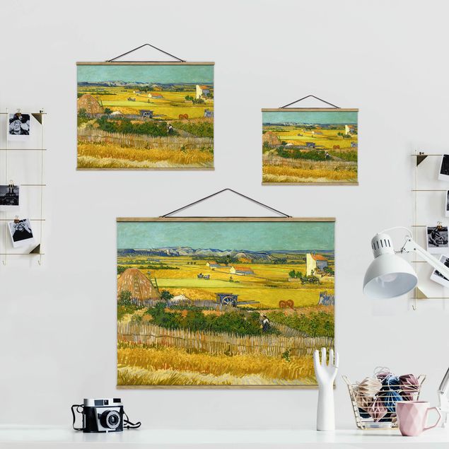 Stoffbilder zum Aufhängen Vincent van Gogh - Die Ernte