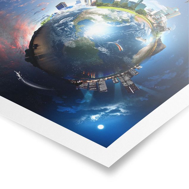 Poster - Reise um die Welt - Quadrat 1:1