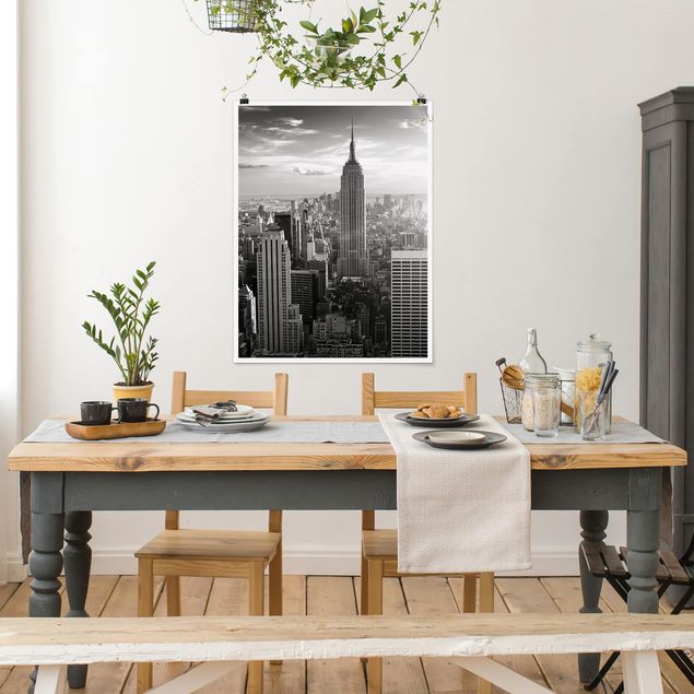 Poster - Manhattan Skyline - Hochformat 3:4
