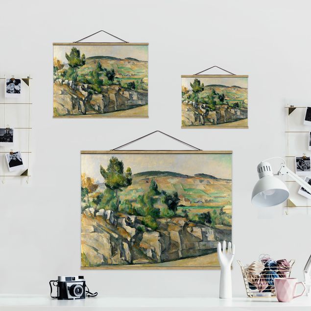Wandbilder Kunstdruck Paul Cézanne - Hügelige Landschaft