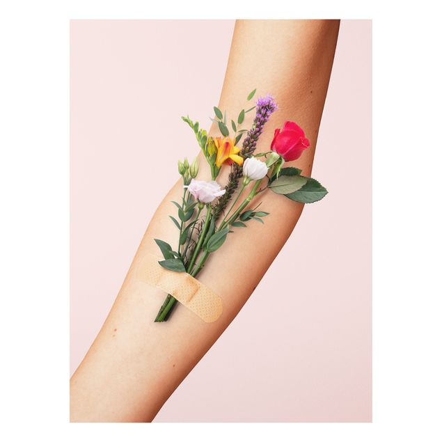 Bilder für die Wand Arm mit Blumen