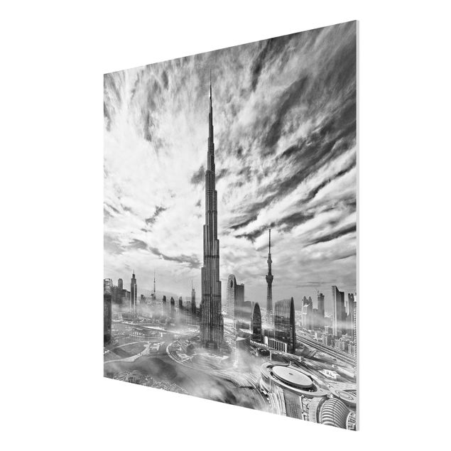 Forex Fine Art Print - Dubai Super Skyline - Quadrat 1:1