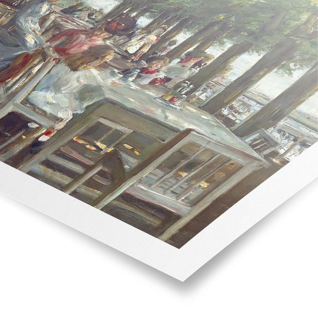 Poster Landschaft Max Liebermann - Terrasse des Restaurants Jacob