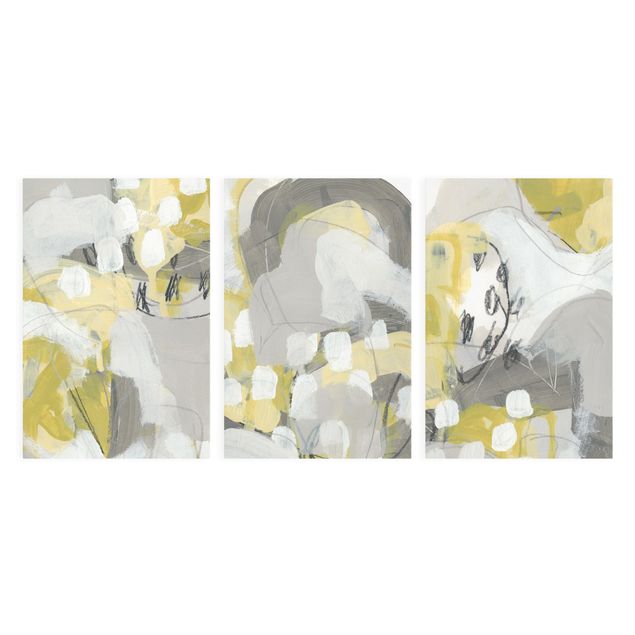 Schöne Wandbilder Zitronen im Nebel Set III