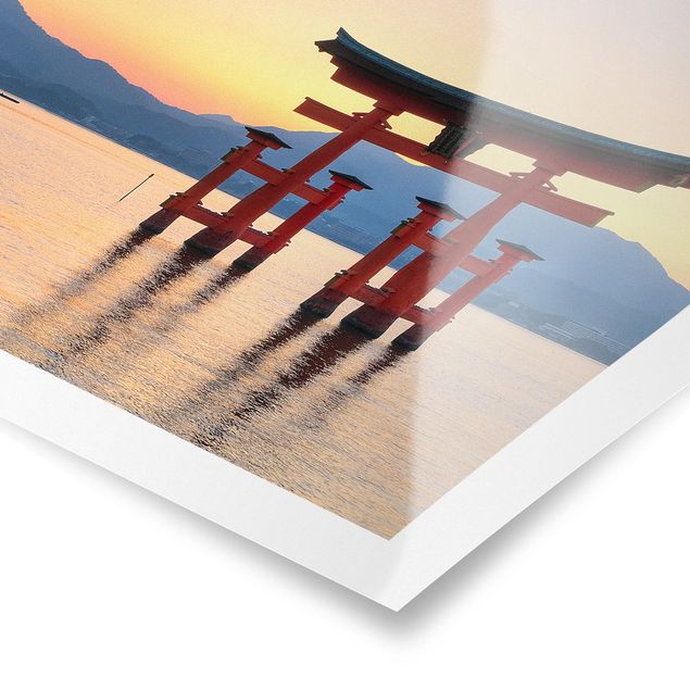 Poster - Torii am Itsukushima - Querformat 3:4