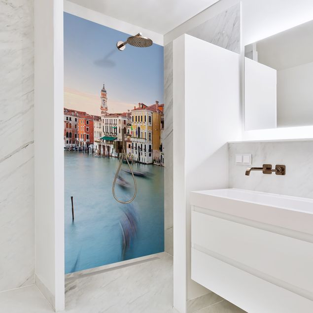 Duschrückwand Motiv Canale Grande Blick von der Rialtobrücke Venedig