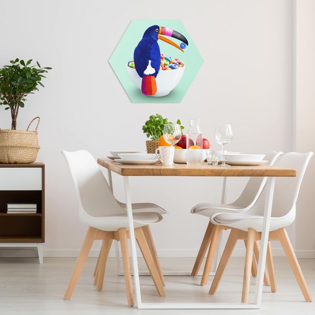Schöne Wandbilder Frühstück mit Tukan