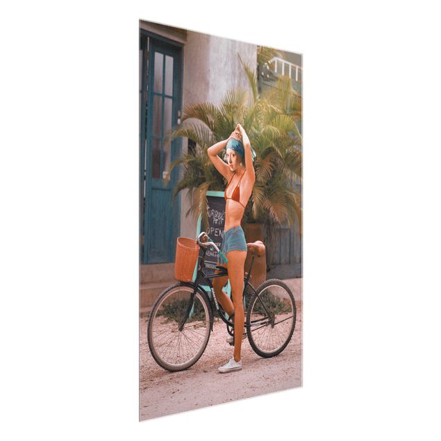 Bilder für die Wand Fahrrad Mädchen