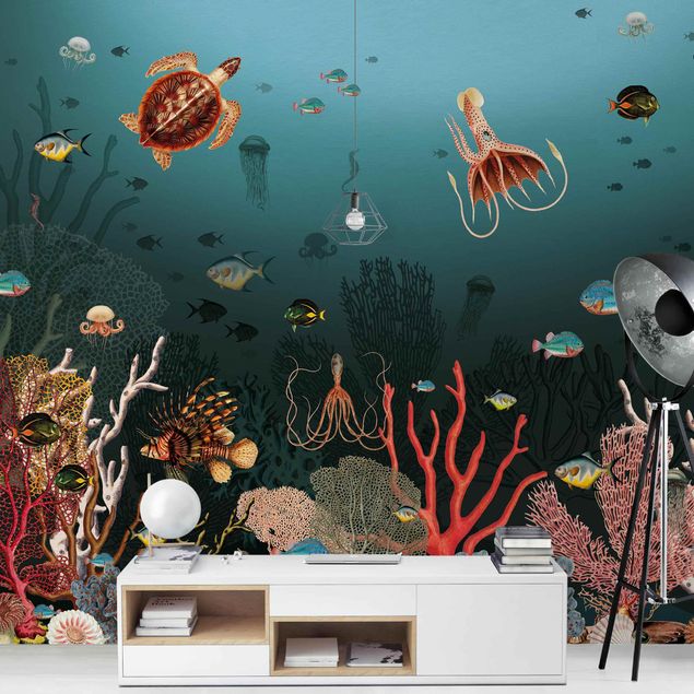 Fototapete Unterwasser Farbenfrohes Korallenriff