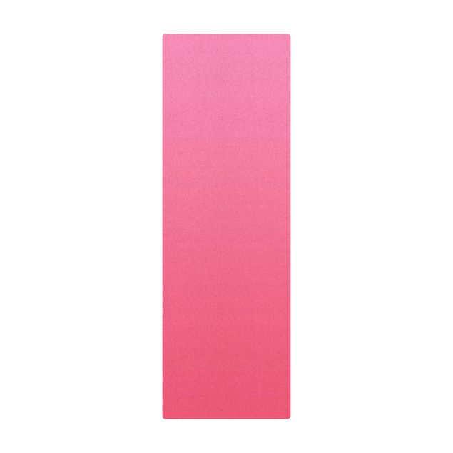 Kork-Teppich - Farbverlauf Pink - Hochformat 1:3