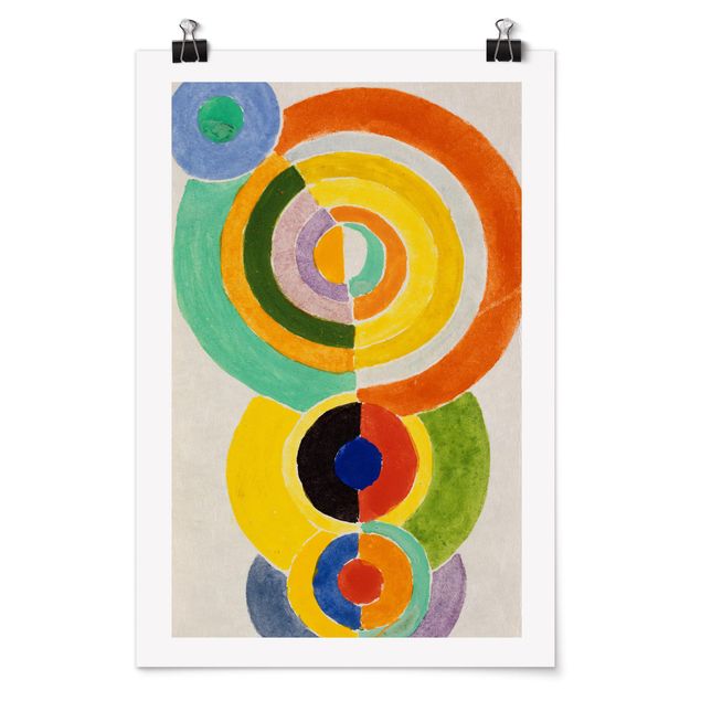 Poster abstrakte Kunst Robert Delaunay - Rhythmus I