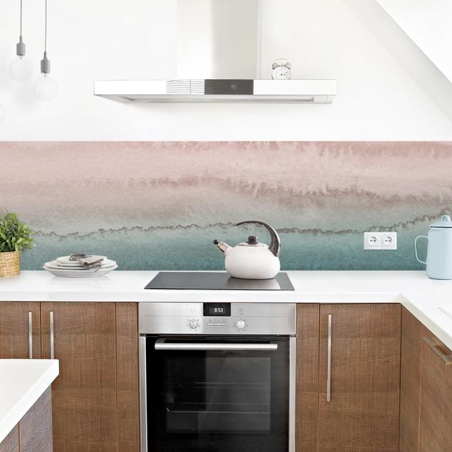 Küchenrückwände selbstklebend Spiel der Farben Meeresrauschen