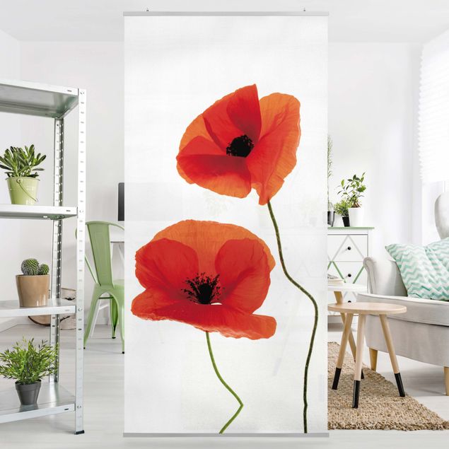 Vorhang Raumteiler Charming Poppies