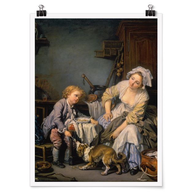 Wandbilder Jean Baptiste Greuze - Das verwöhnte Kind