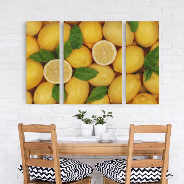 Wandbilder Saftige Zitronen