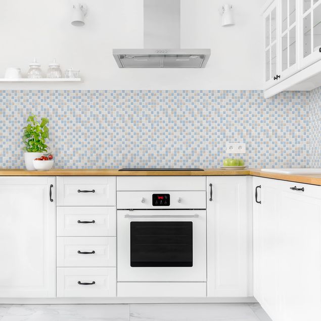 Küchenrückwand Fliesenoptik Mosaikfliesen Meersand