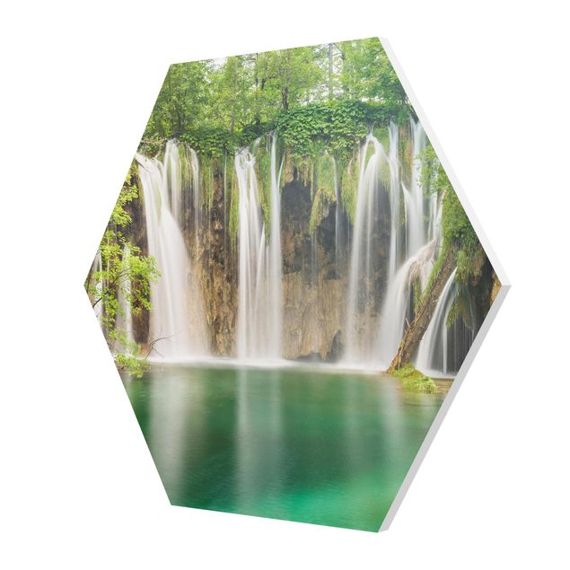 Hexagon Bild Forex - Wasserfall Plitvicer Seen
