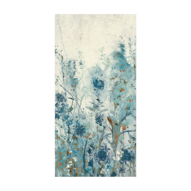 Teppich Blumen Blaue Frühlingswiese II