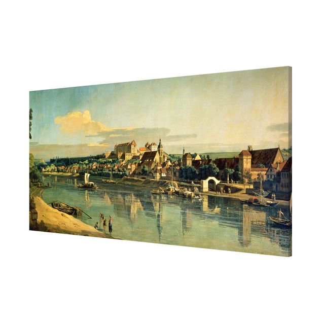 Magnettafel - Bernardo Bellotto - Blick auf Pirna - Memoboard Panorama Querformat 1:2