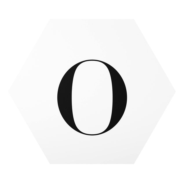 Hexagon Bild Forex - Buchstabe Serif Weiß O