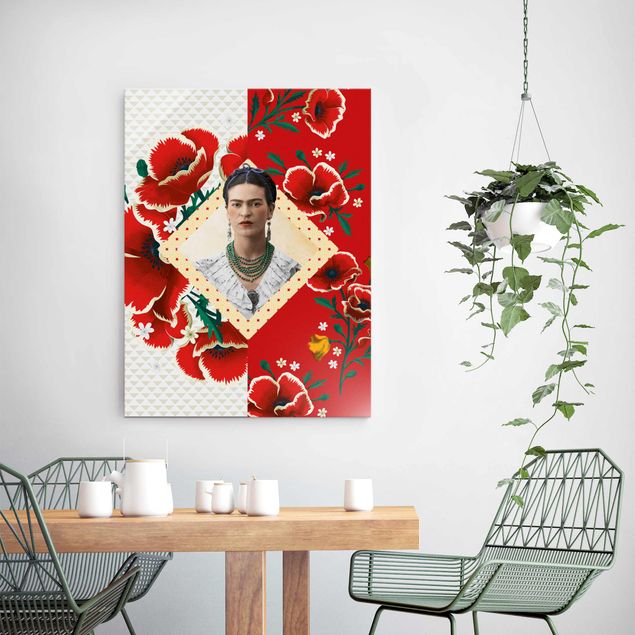 Bilder für die Wand Frida Kahlo - Mohnblüten