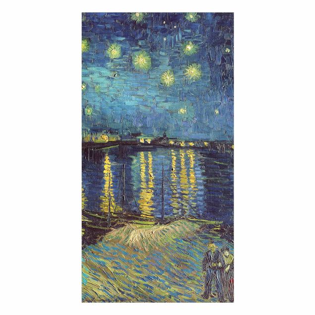 Duschrückwand Aluverbund Vincent van Gogh - Sternennacht über der Rhône