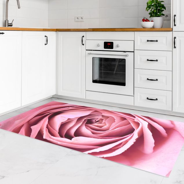 Teppiche Rosa Rosenblüte