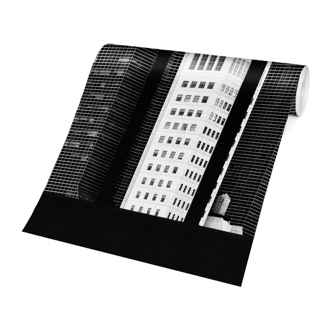Fototapete Design Fenster Manhattan Wolkenkratzer