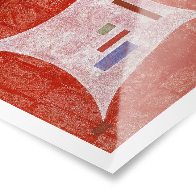 Poster - Wassily Kandinsky - Vier Ecken - Quadrat 1:1