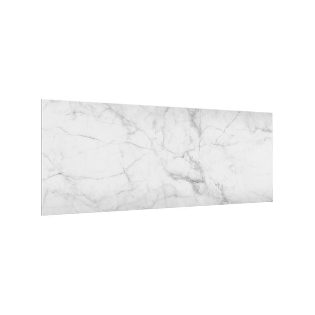 Muster Küchenrückwand Glas Bianco Carrara